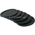 Oanpaste logo silisium rubber coaster holder foar beker